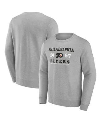Men's Fanatics Heather Charcoal Philadelphia Flyers Fierce Competitor Pullover Sweatshirt