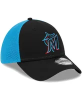 Men's New Era Black Miami Marlins Team Neo 39THIRTY Flex Hat