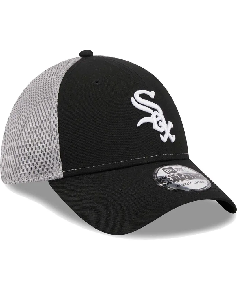 Men's New Era Black Chicago White Sox Team Neo 39THIRTY Flex Hat