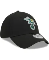 Men's New Era Black Oakland Athletics Logo 39THIRTY Flex Hat