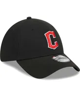 Men's New Era Black Cleveland Guardians Logo 39THIRTY Flex Hat