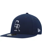 Men's New Era Navy Colorado Rockies Oceanside Low Profile 59FIFTY Fitted Hat