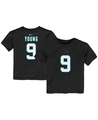 Toddler Boys and Girls Nike Bryce Young Black Carolina Panthers 2023 Nfl Draft First Round Pick Player Name Number T-shirt