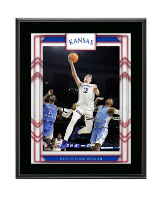 Christian Braun Kansas Jayhawks 10.5" x 13" Sublimated Player Plaque