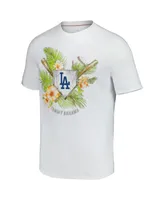 Men's Tommy Bahama White Los Angeles Dodgers Island League T-shirt