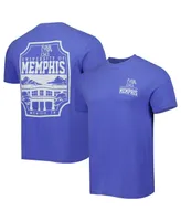 Men's Royal Memphis Tigers Logo Campus Icon T-shirt