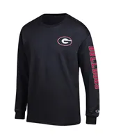 Men's Champion Georgia Bulldogs Team Stack Long Sleeve T-shirt