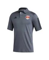 Men's adidas Gray New York Red Bulls 2023 On-Field Training Polo Shirt