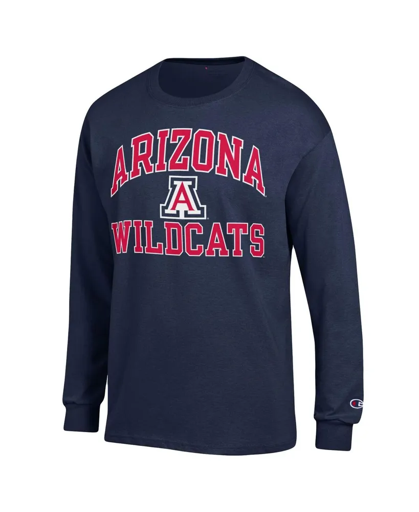 Men's Champion Navy Arizona Wildcats High Motor Long Sleeve T-shirt