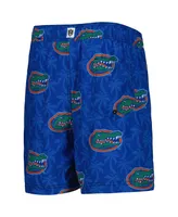 Big Boys Wes & Willy Royal Florida Gators Palm Tree Swim Shorts
