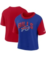 Women's Nike Red, Royal Buffalo Bills High Hip Fashion T-shirt