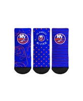 Toddler Boys and Girls Rock 'Em Socks New York Islanders #1 Fan 3-Pack Crew Socks Set