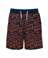 Big Boys Navy Denver Broncos Super French Terry Shorts