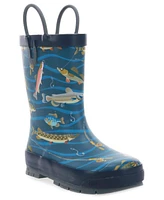 Western Chief Toddler Little Boy's and Big Gone Fish N Rain Boot