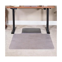 Emma+Oliver Ergonomic Sit Or Stand Chair Mat With Hinged Cushioned Mat - Anti-Fatigue Mat