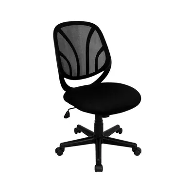 Emma+Oliver Mid-Back Mesh Swivel Task Office Chair With Flex Bars