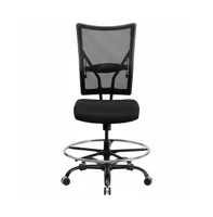 Emma+Oliver 400 Lb. Capacity Big & Tall Mesh Ergonomic Drafting Chair