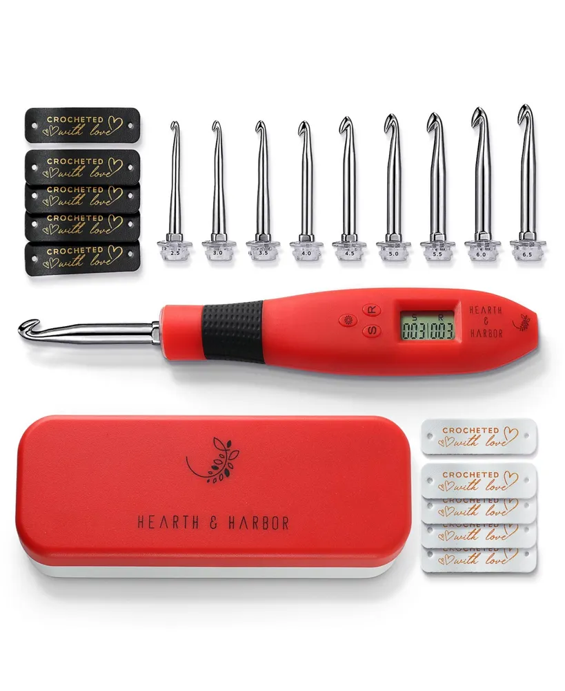 Hearth & Harbor Digital Crochet Stitch and Row Counter Tool - Assorted Pre