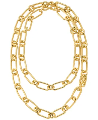 Michael Kors 14K Gold Plated Empire Chain Double Layer Necklace