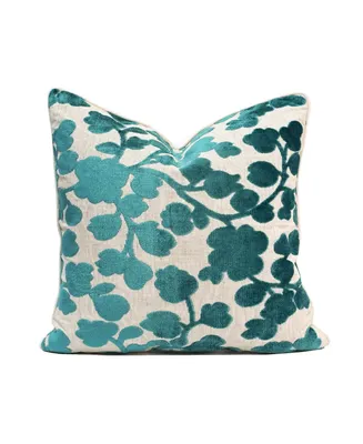 Millihome Blossom Cut Velvet Decorative Pillow, 20" x 20"
