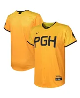 Big Boys Nike Gold Pittsburgh Pirates 2023 City Connect Replica Jersey