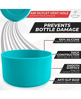 Zulay Kitchen Silicone Protector Boots for Wide and Narrow Mouth Water Bottles