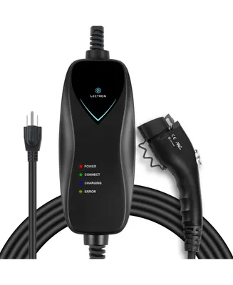 Lectron Level 1 Ev Charger - Etl Certified, 110V, 15 Amp, 16 ft Extension Cord & J1772 Cable