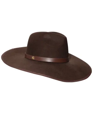 Lauren Ralph Lauren Iconic Fedora with Leather Band Hat