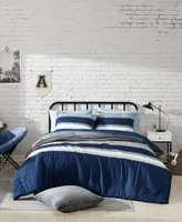 Nautica Heathered Block Reversible Piece Comforter Set