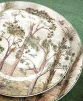 Kit Kemp for Spode Tall Trees 4 Piece Dinner Plates Set, Service for 4