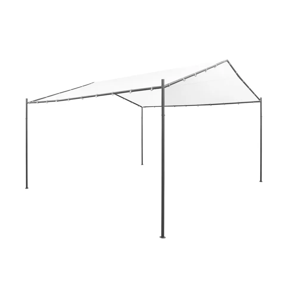 vidaXL Garden Gazebo 157.5"x157.5"x102.4" White 0.6 oz/ft²