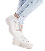 Xti Women's Canvas Platform High-Top Sneakers By