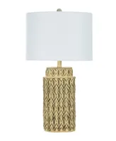 29" Resin Table Lamp with Designer Shade