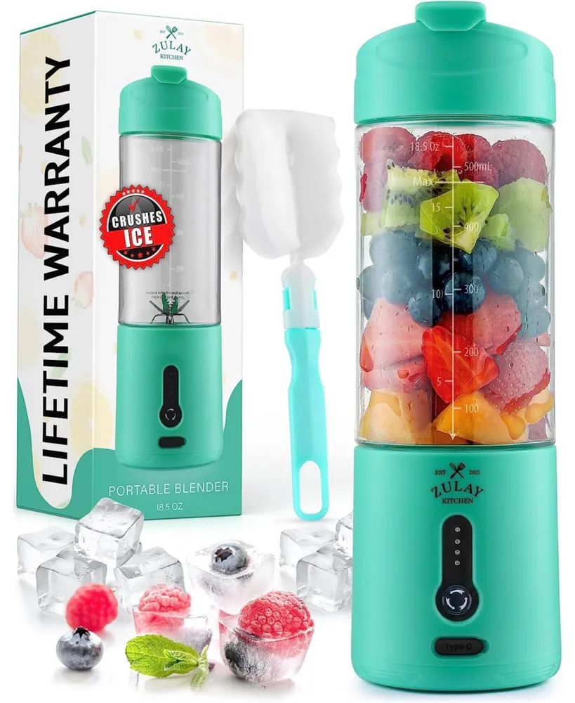 Zulay Kitchen Personal Portable Smoothie Blender that Crush Ice