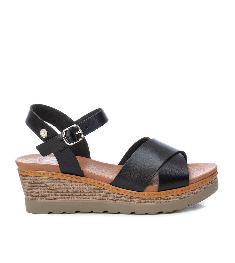 Xti Women's Wedge Cross Strap Sandals By