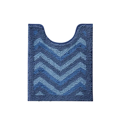 Ultra Soft Non Slip Shaggy Bath Rug - Chevron Design Counter 20"x24"