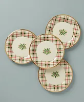 Lenox Holiday Plaid Accent Plates, Set of 4