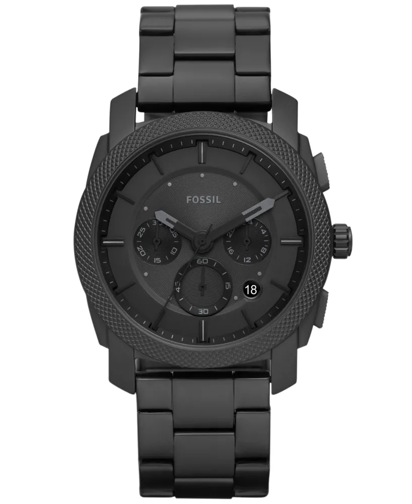 Fossil Men's Machine Chronograph Black Stainless Steel Watch, 42mm