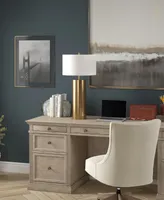 Hudson & Canal York 29.5" Tall Table Lamp with Linen Shade