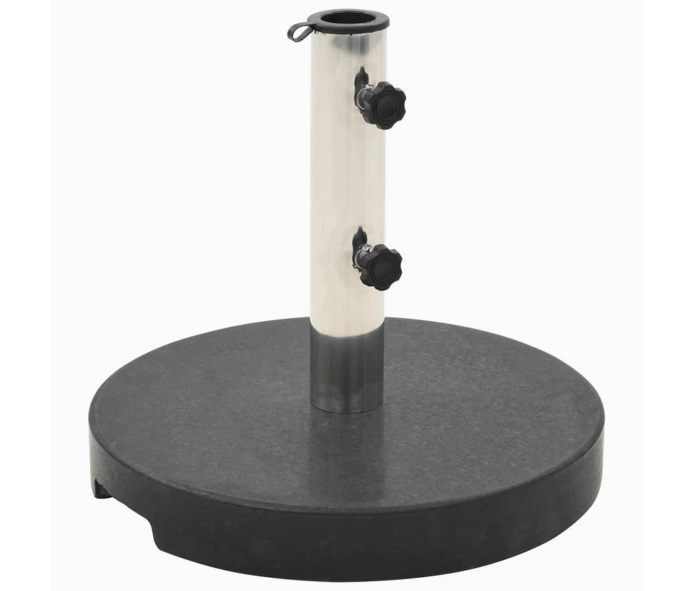 Parasol Base Granite 44.1 lb Round Black