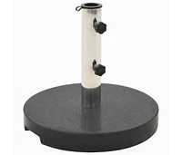 Parasol Base Granite 44.1 lb Round Black