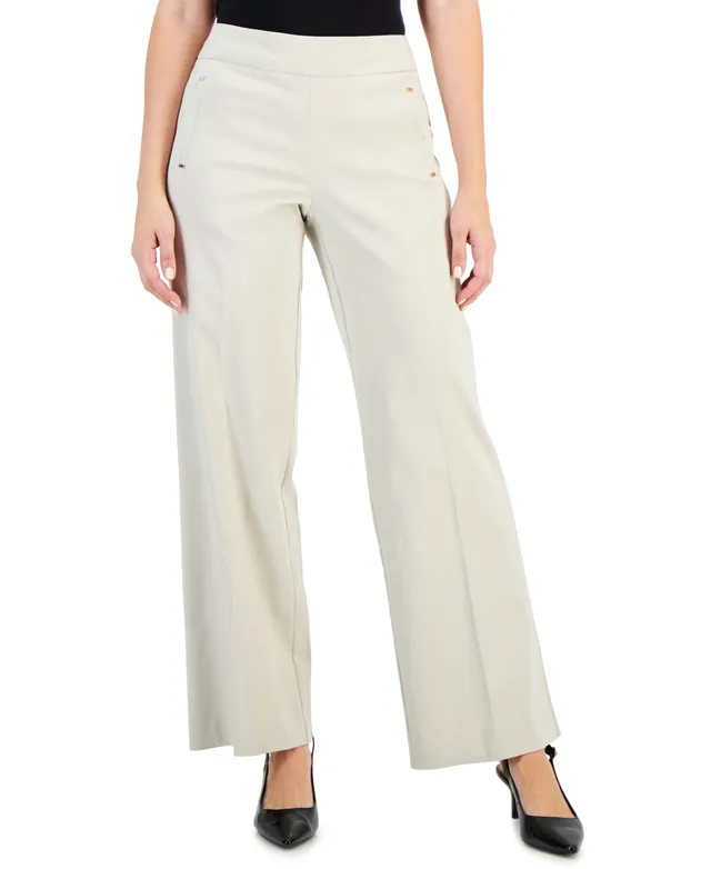 Jm Collection Women's Straight-Leg Pull-On Pants, Created for Macy's