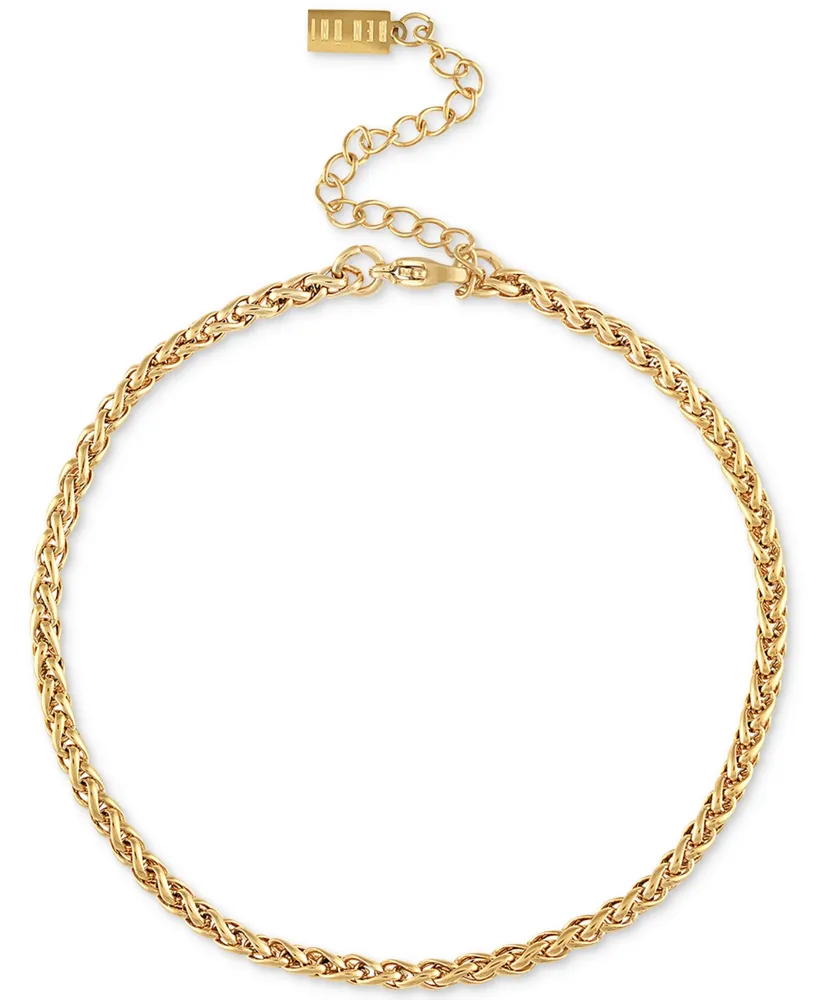 Classic Anti-Tarnish Wheat Chain Anklet