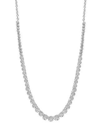 Effy Diamond Graduated 18" Statement Necklace (1-3/8 ct. t.w.) in 14k White Gold