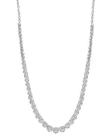 Effy Diamond Graduated 18" Statement Necklace (1-3/8 ct. t.w.) in 14k White Gold