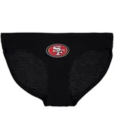 Women's Concepts Sport Black San Francisco 49ers Solid Logo Panties