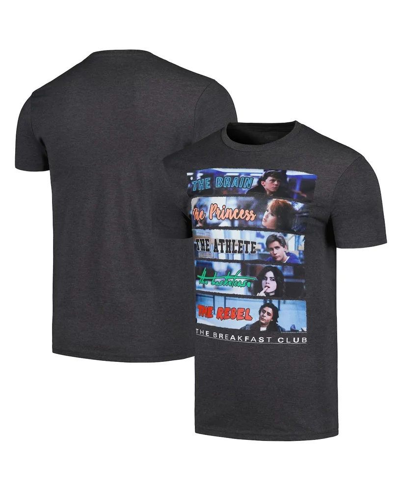 Men's Heather Black Breakfast Club Graphic T-shirt