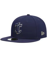 Men's New Era Navy Tri-City Dust Devils Authentic Collection Team Home 59FIFTY Fitted Hat