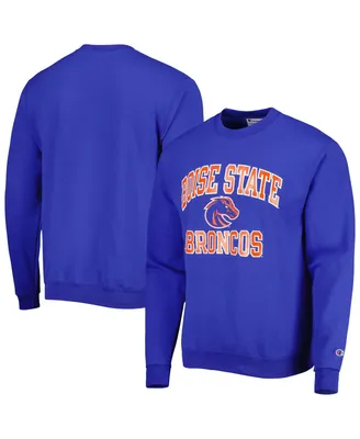 Men's Champion Royal Boise State Broncos High Motor Pullover Sweatshirt