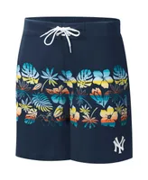 Men's G-iii Sports by Carl Banks Navy New York Yankees Breeze Volley Swim Shorts